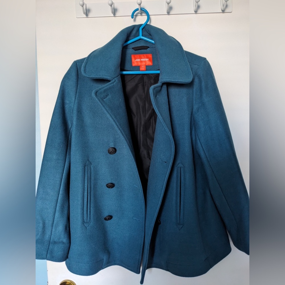 Joe fresh blue coat size medium